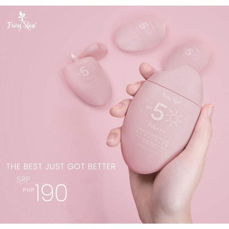 Fairy Skin Premium Brightening Sunscreen SPF 50 (with FREEBIE) | Shopee ...