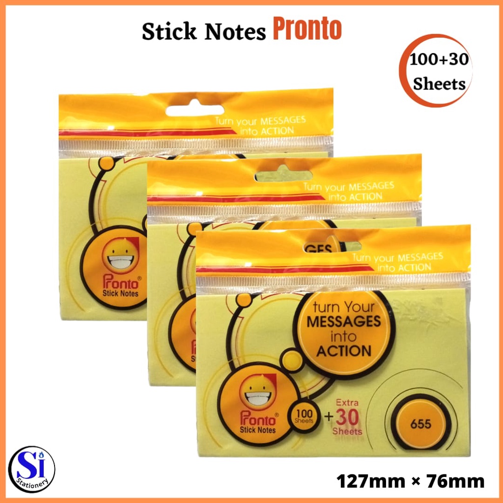 Sticky Note Pronto 100Sheet+30Sheet Extra | Shopee Philippines