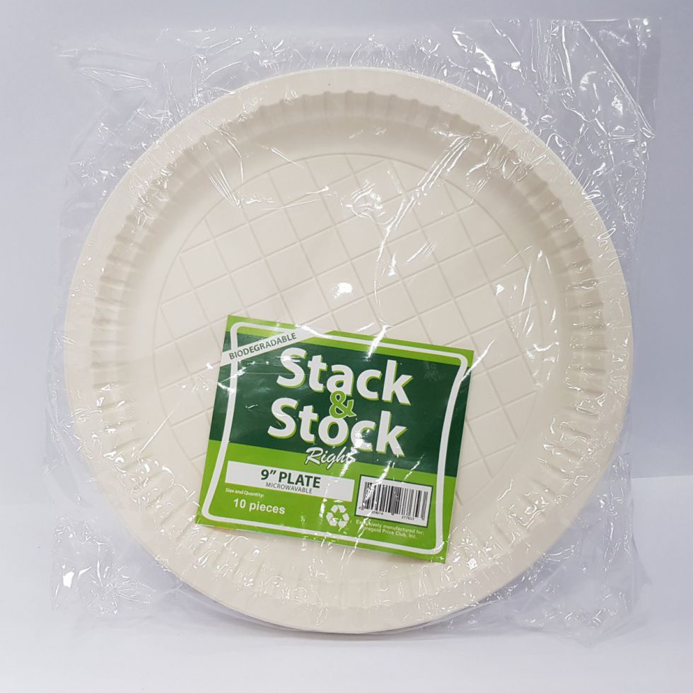 Stack & Stock Biodegradable Plate Biodegradable 9 Inches | Shopee ...
