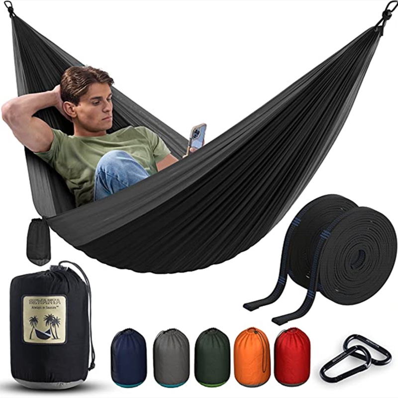 Sports Travel Camping Hiking Hammock hammock duyan Duyan Double outdoor portable hammock Shopee Philippines