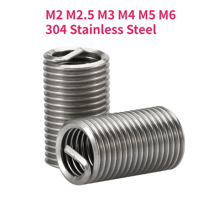 M2 M2.5 M3 M4 M5 M6 304 Stainless Steel Fastening Thread Insert Repair ...