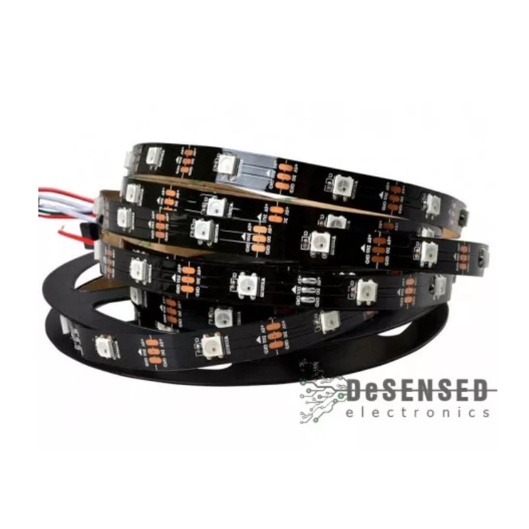 5m, 150led, 5meter, WS2812 WS2812B Addressable LED Strip (30 LEDS PER ...