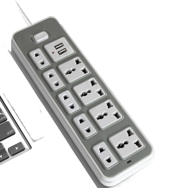 CODNEW♗10Outlet with 2USB Extension Cord Socket Hot Sell 2.6m Universal