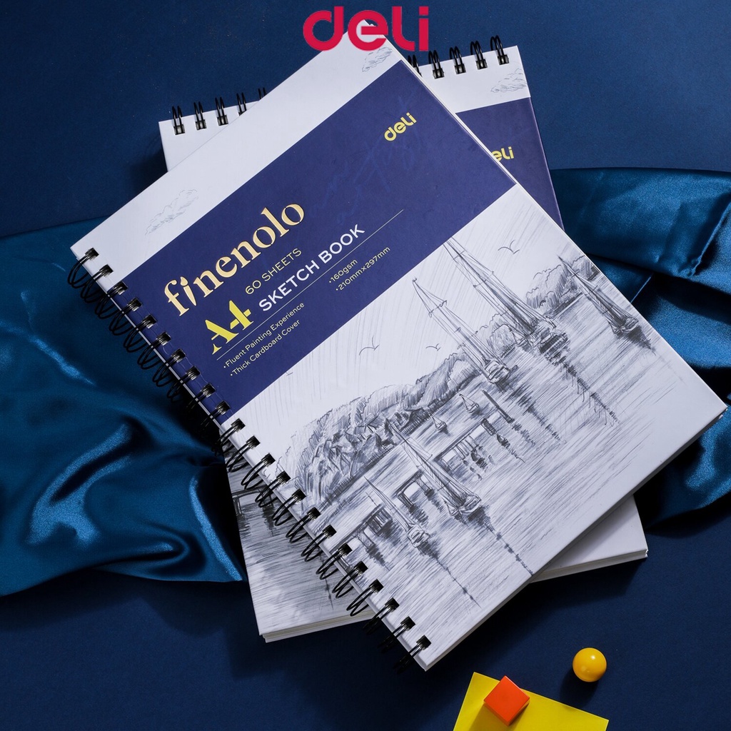 Finenolo by Deli A4 Sketchbook 60 Pages Drawing Book Sketchbook For