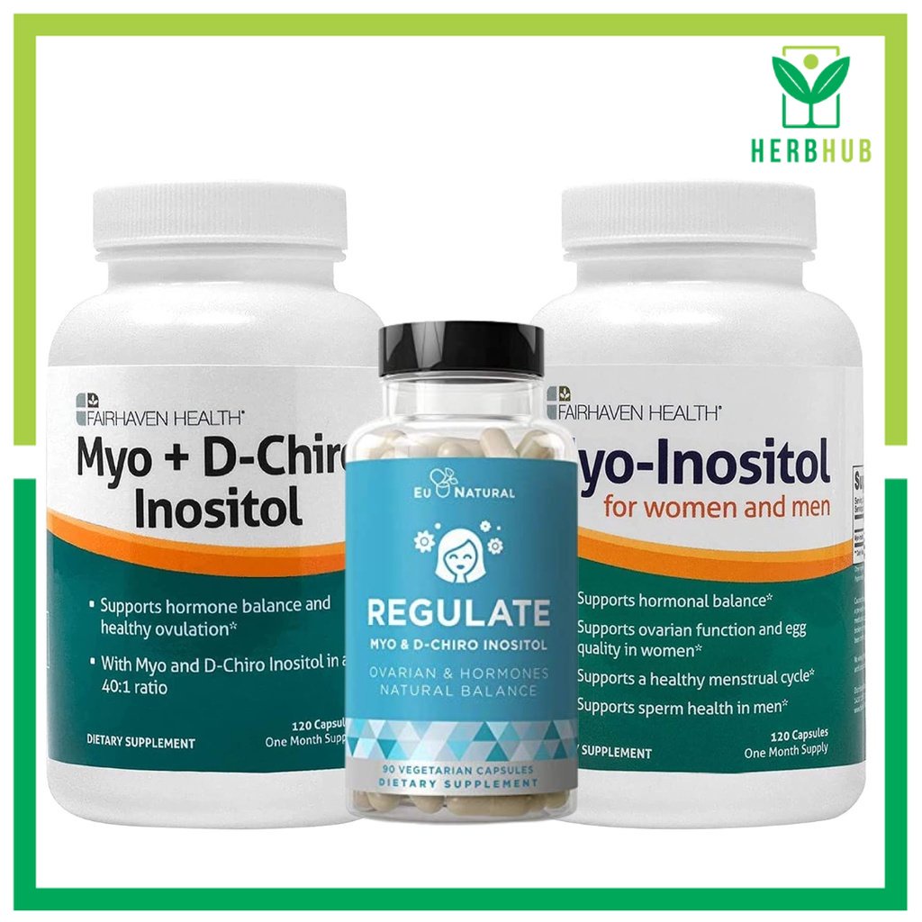 Herb Hub Fairhaven Health, MyoInositol, For Women and Men Myo + D