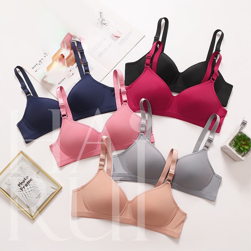 HARUI Comfortable Elegant design Bra Wireless Cup BC B06 34-42 | Shopee ...