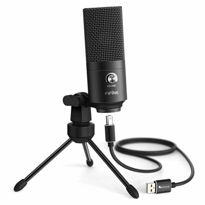 Fifine K669B - Usb Condenser Mic With Volume Control | Shopee Philippines