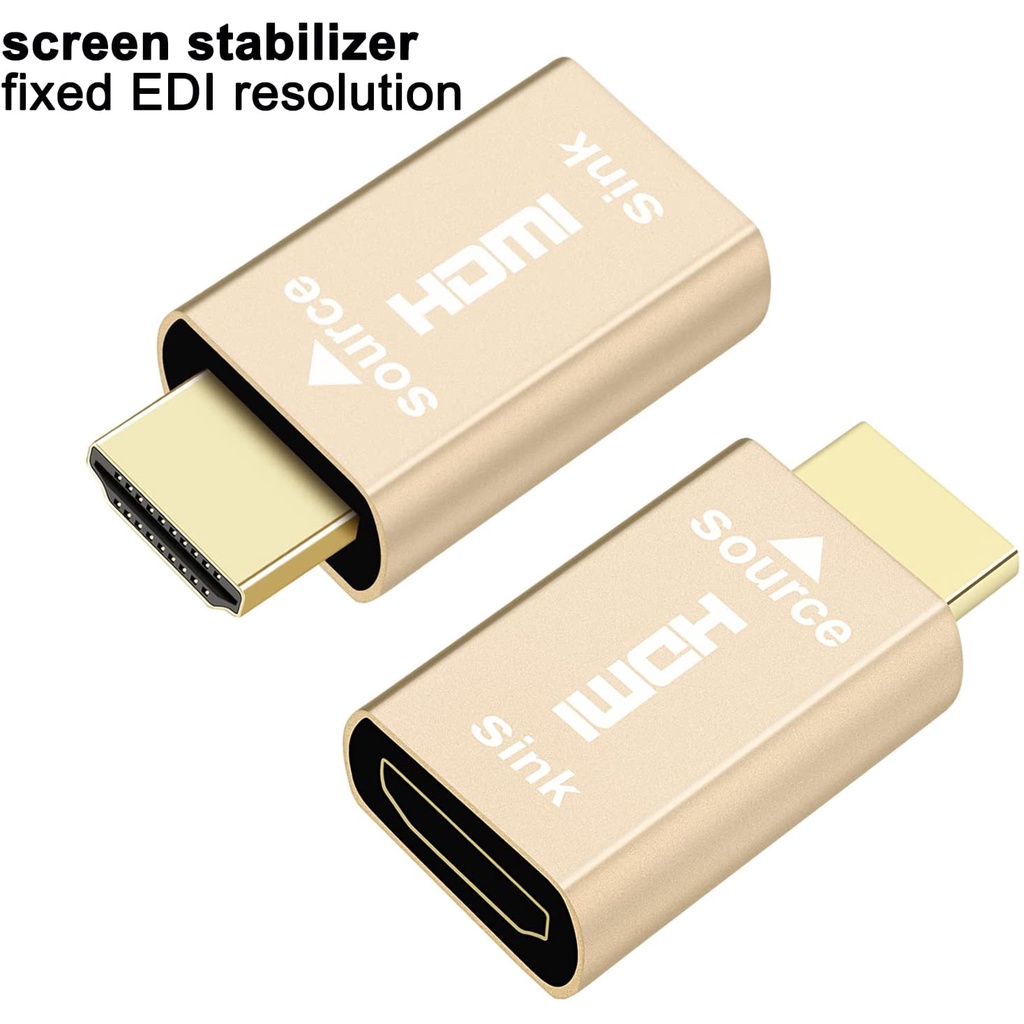 DTECH Lock Screen HDMI Head HDMI2.0 Virtual Adapter EDID DDC Dummy Plug ...