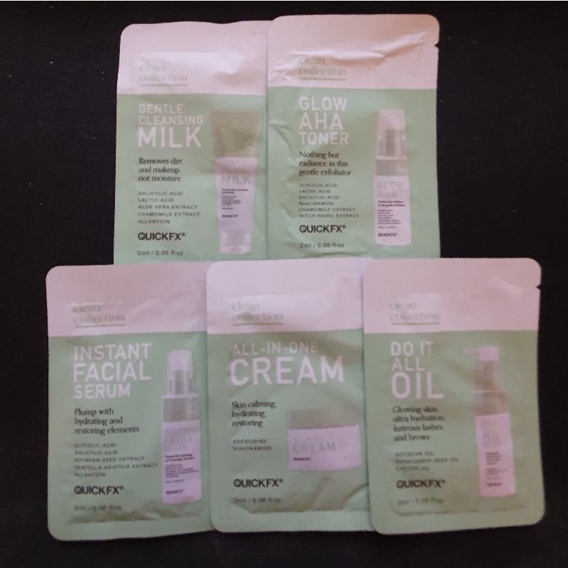 QuickFX Clean Collection Sample Set EXPIRY 2024 | Shopee Philippines