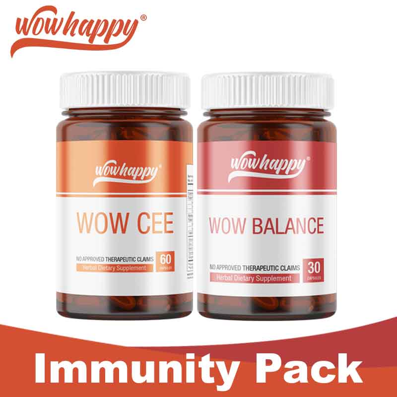 Wowhappy Immunity Pack Wow Cee Vitamin C complex 550mg + Balance