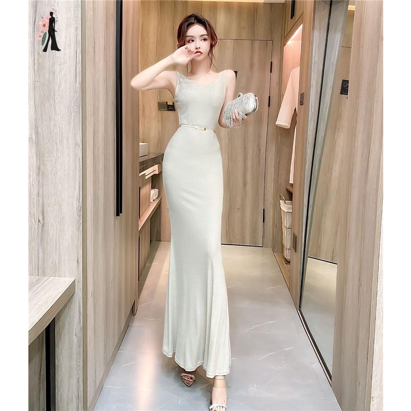 Beautiful Evening Banquet Temperament Elegant Meeting Noble Women Long Dress