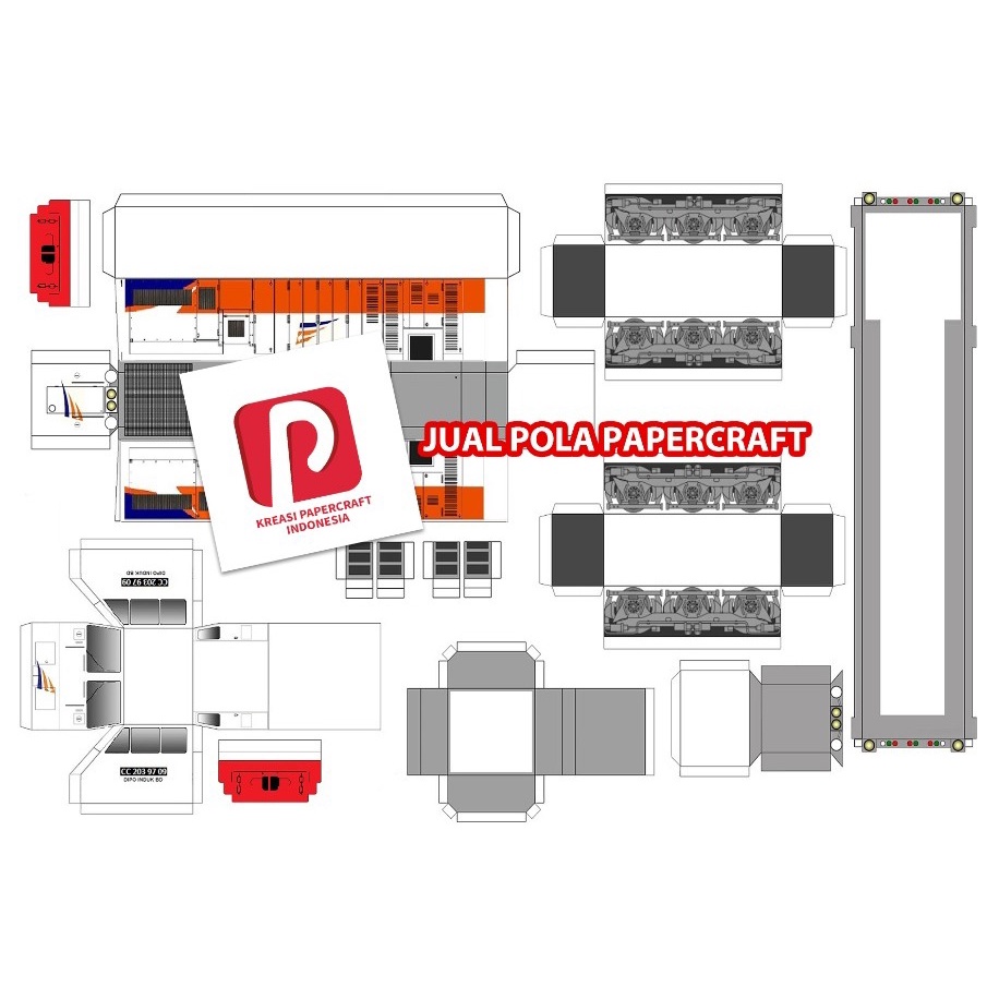 Railway PAPERCRAFT Pattern | Shopee Philippines