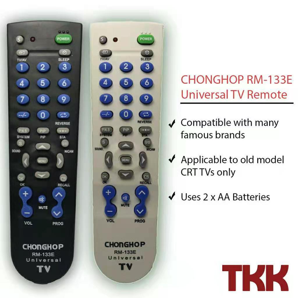 TKK 133E Universal TV REMOTE CONTROL (Not For LCD LED Smart TV ...