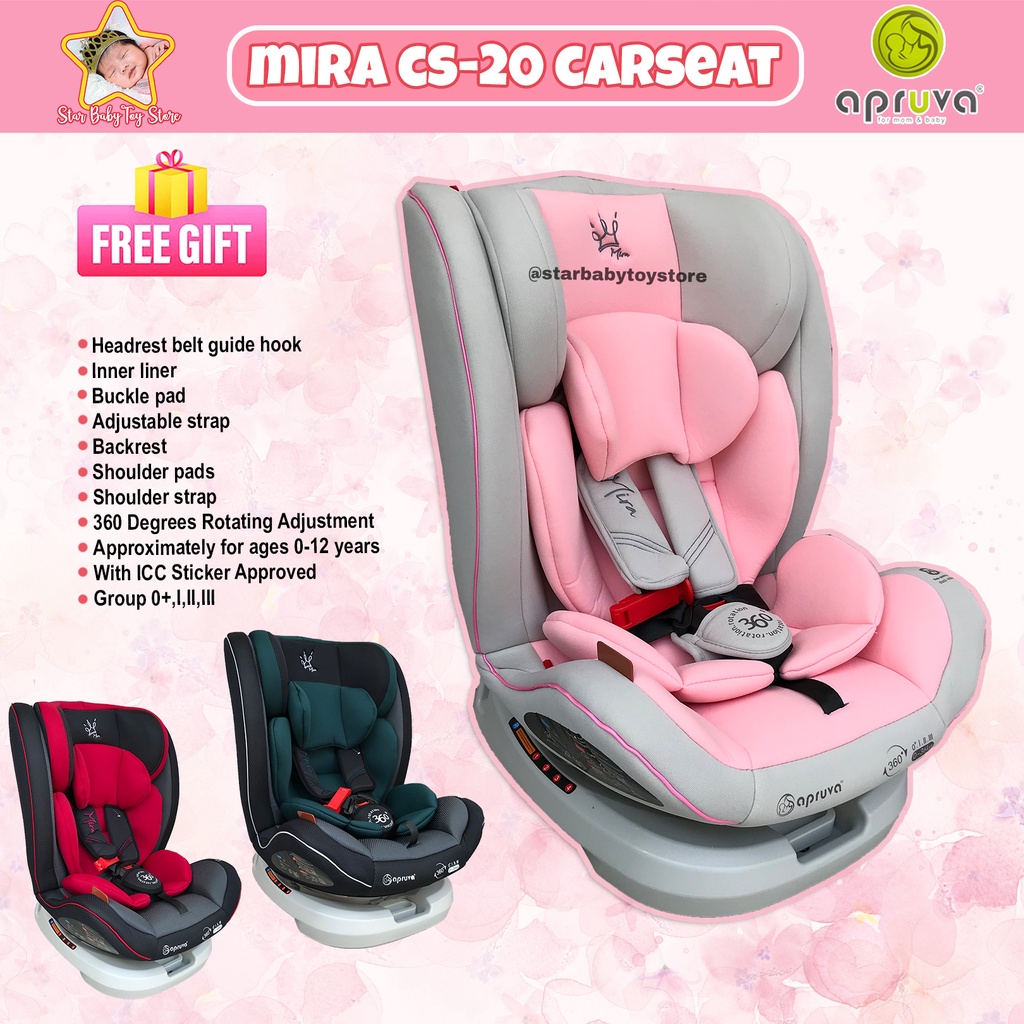 Apruva hot sale car seat