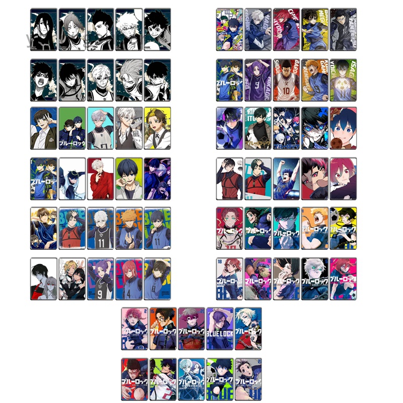 10pcs/Set Blue Lock Anime Crystal Card Sticker | Shopee Philippines
