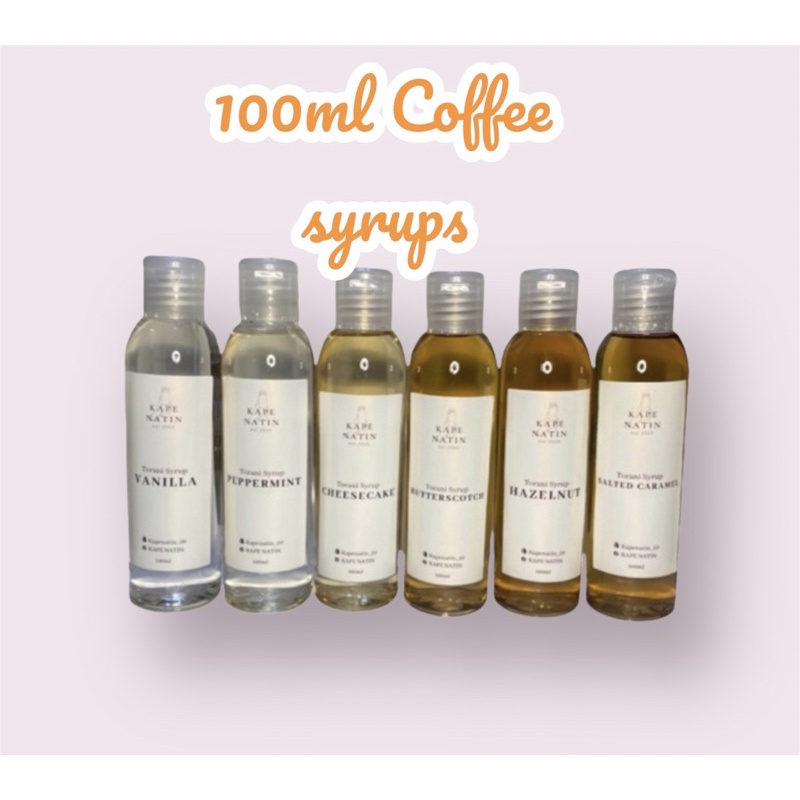 Coffee Syrups For Frappucino Iced And Latte At Home Caramel Salted