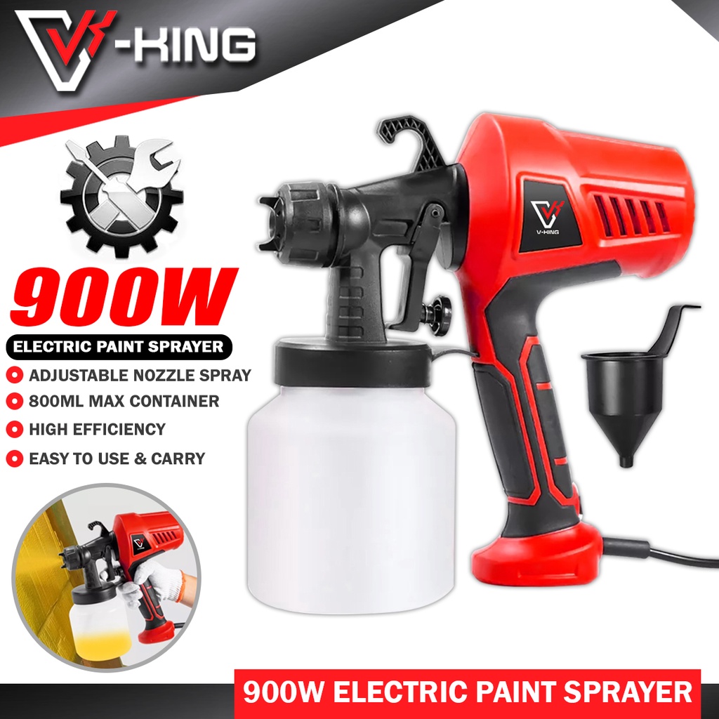 V-king 900w Electric Paint Sprayer High Pressure Machine With 800ml 