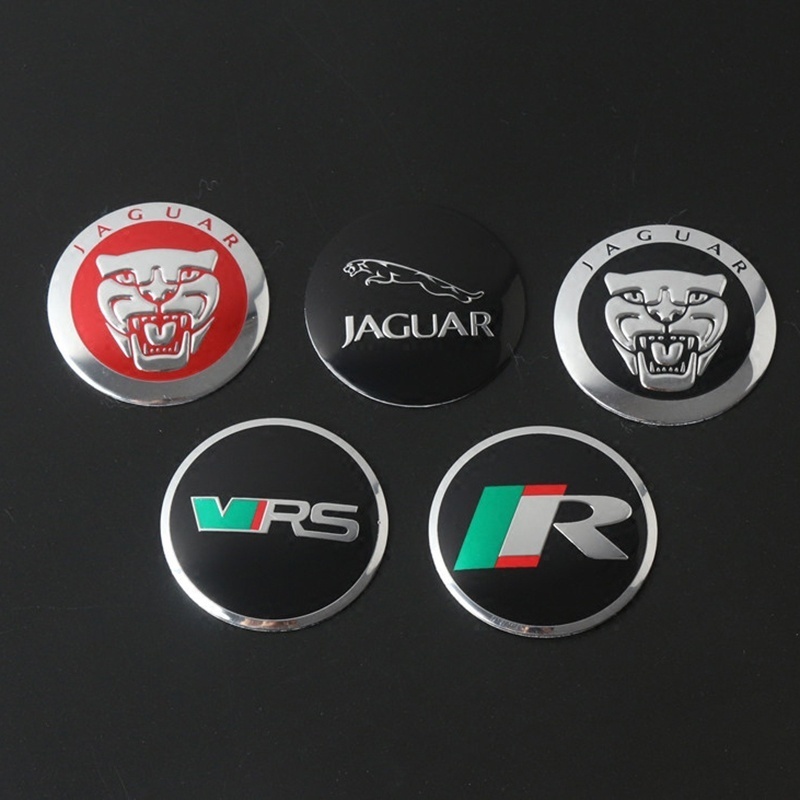 4pcs/lot 56.5mm JAGUAR Logo Car Wheel Center Hub Cap Stickers Decal for ...