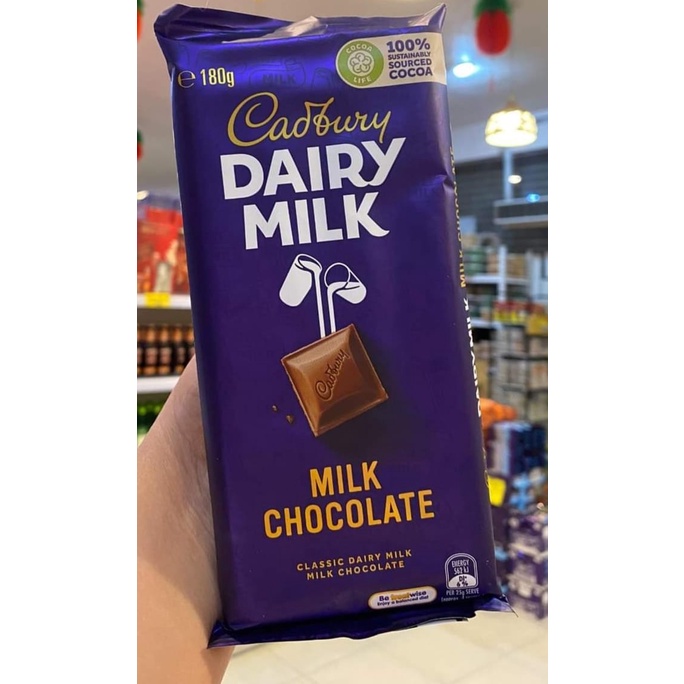 CADBURY DAIRYMILK MILK CHOCOLATE 180G | Shopee Philippines