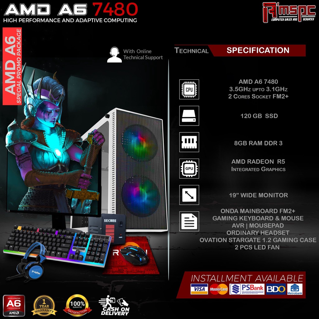 Brandnew Computer set | System unit Only AMD A6 | A8 | A10 amspctrading ...