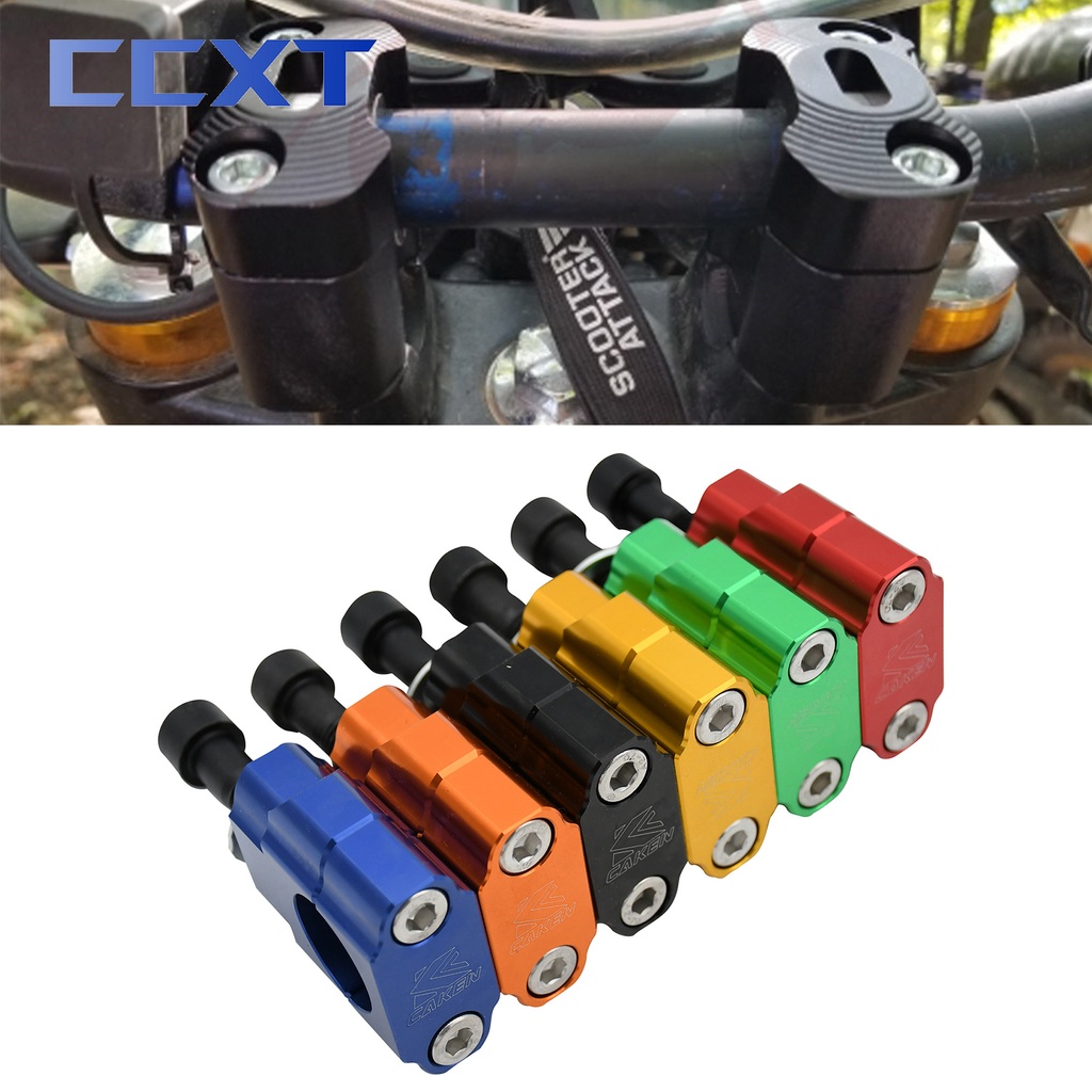 Motorcycle CNC Aluminium 11/8" 28mm M12 M10 Bar Clamps Handlebar Risers