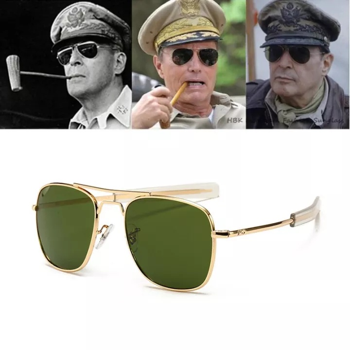 Aviator Style glasses Men American Army Brand Design Optical Military ...