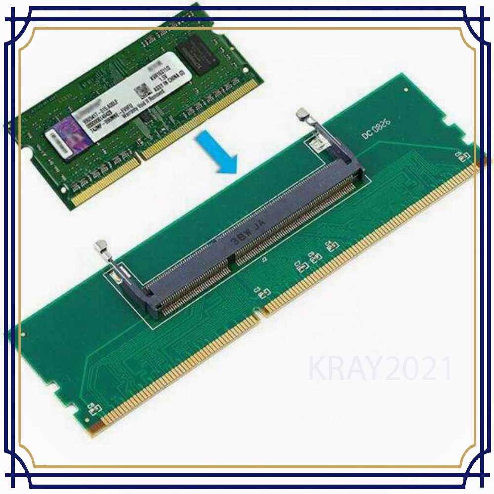 SODIMM DDR3 Laptop To DIM DDR3 Desktop RAM Adapter Converter -CV372 ...