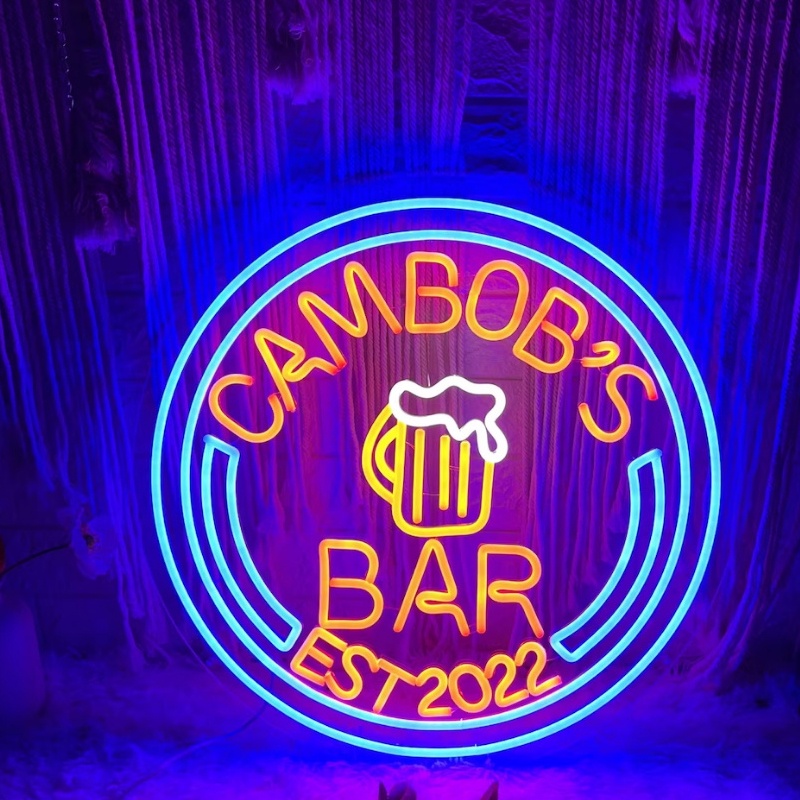 Custom Pub Beer Signage,Neon Bar Sign,Led Lights Sign for Shop Store ...