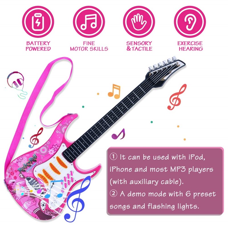 Guitar with microphone toy deals