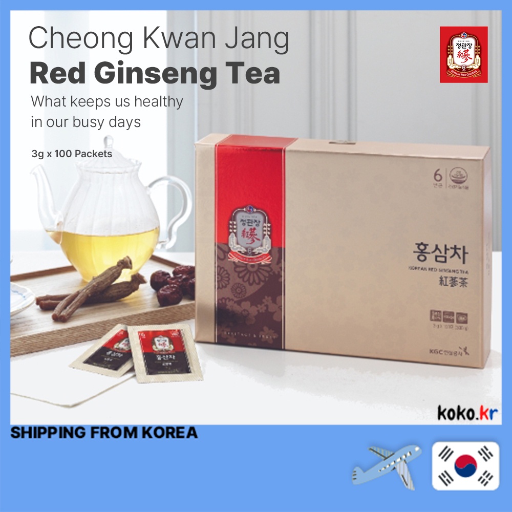 Cheong Kwan Jang Korea 6 Year Grown Red Ginseng Tea 3g x 100 Sachets ...