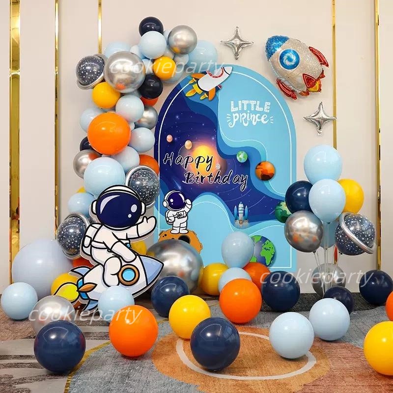 Outer Space Astronaut Balloon Universe Space Planets UFO Rocket ...