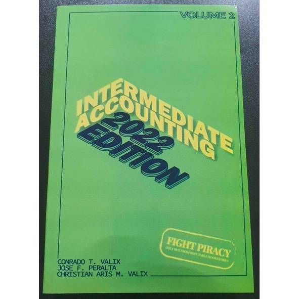 Intermediate accounting 2022 vol 2 by valix shopee philippines