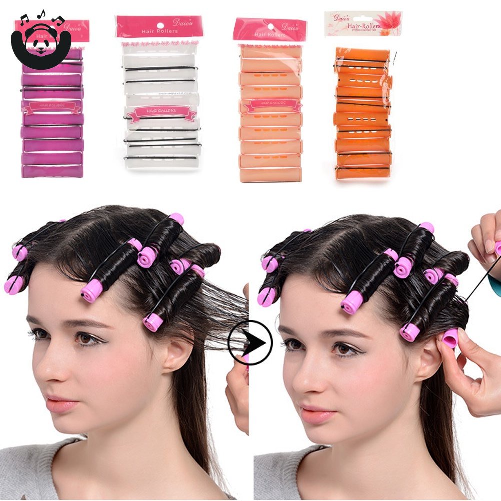 10pcs/set Perm Rods Set for Natural Hair 4 Sizes Cold Wave Rods Hair ...
