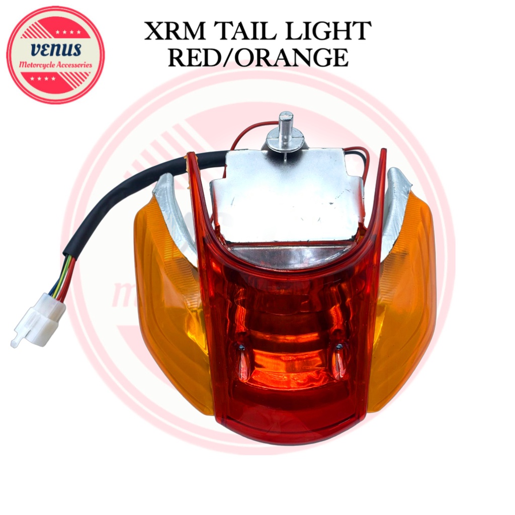 Venus Motorcycle XRM 110/125 Tail Light Assembly Red/Orange No Ratings