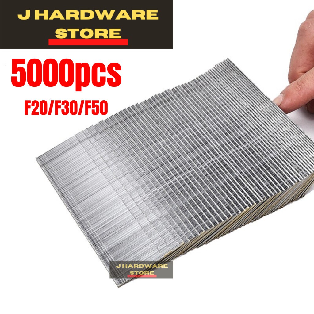 5000pcs Straight Brad Nails For Electric Nail Gun Stapler Nailer F20