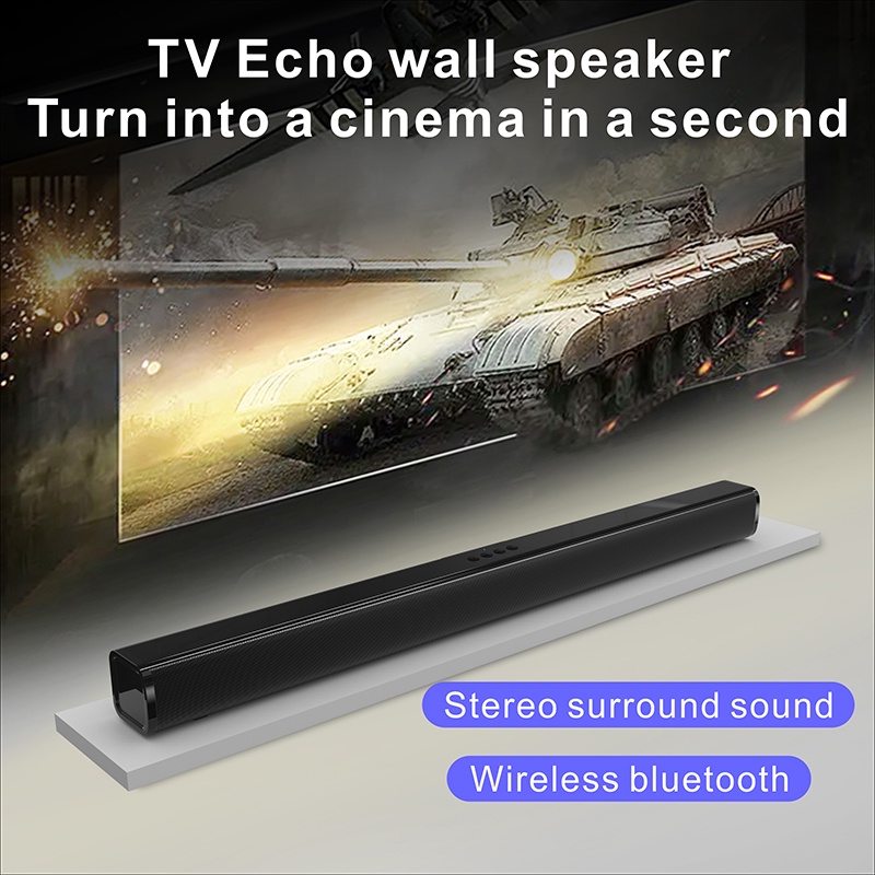 Tv speaker soundbar bluetooth version 5 0 wireless connection with