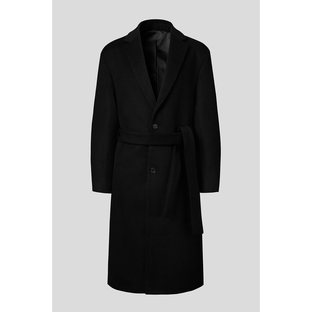 EDUARDO Men's Semiover Cashmere Single Robe Coat Shopee Philippines