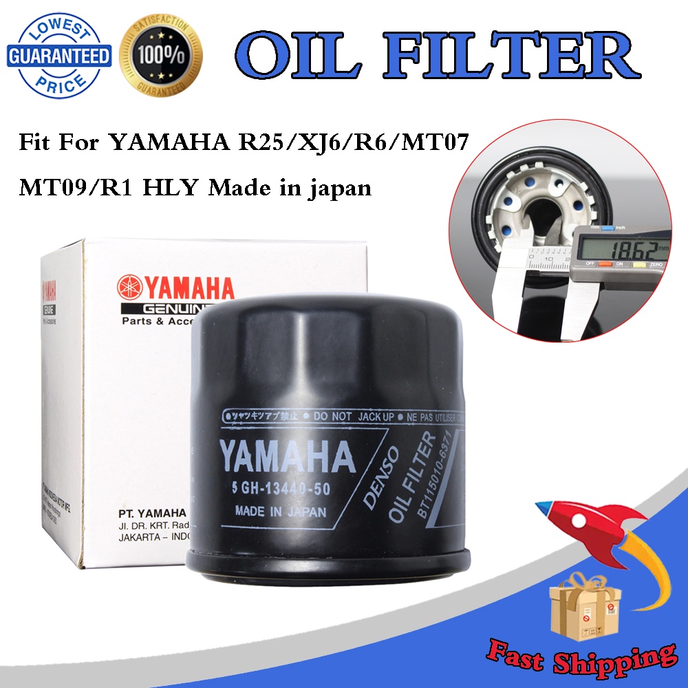 ORIGINAL Oil Filter Fit For YAMAHA R3/R25/XJ6/R6/MT03 /MT07/MT09/MT10