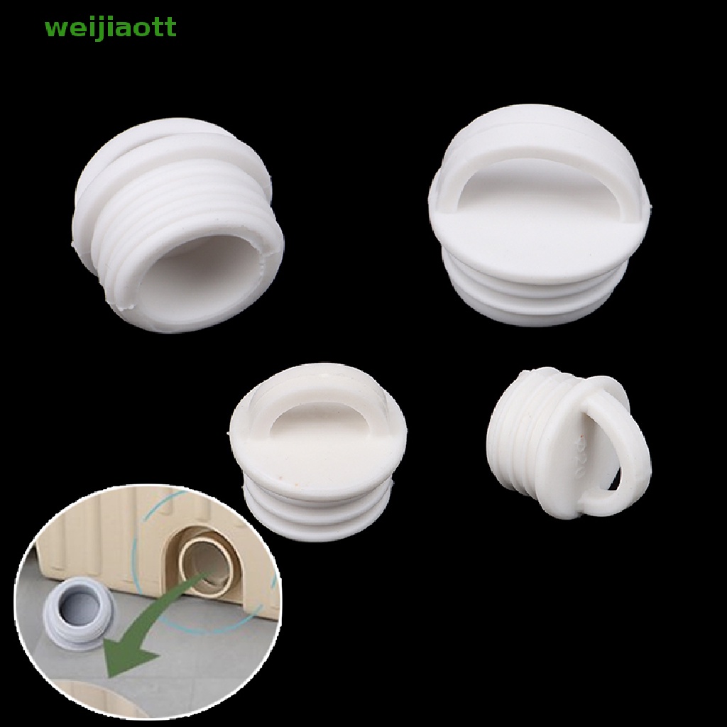weijiaott 5Pcs White Mop Bucket Drain Stopper Silicone Water Stopper