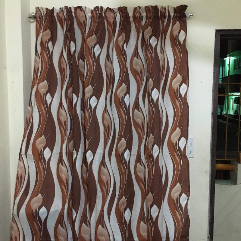 DP CURTAIN NON RING IDEAL FOR WINDOWS AND DOORS / GEENA FABRIC FLORAL ...