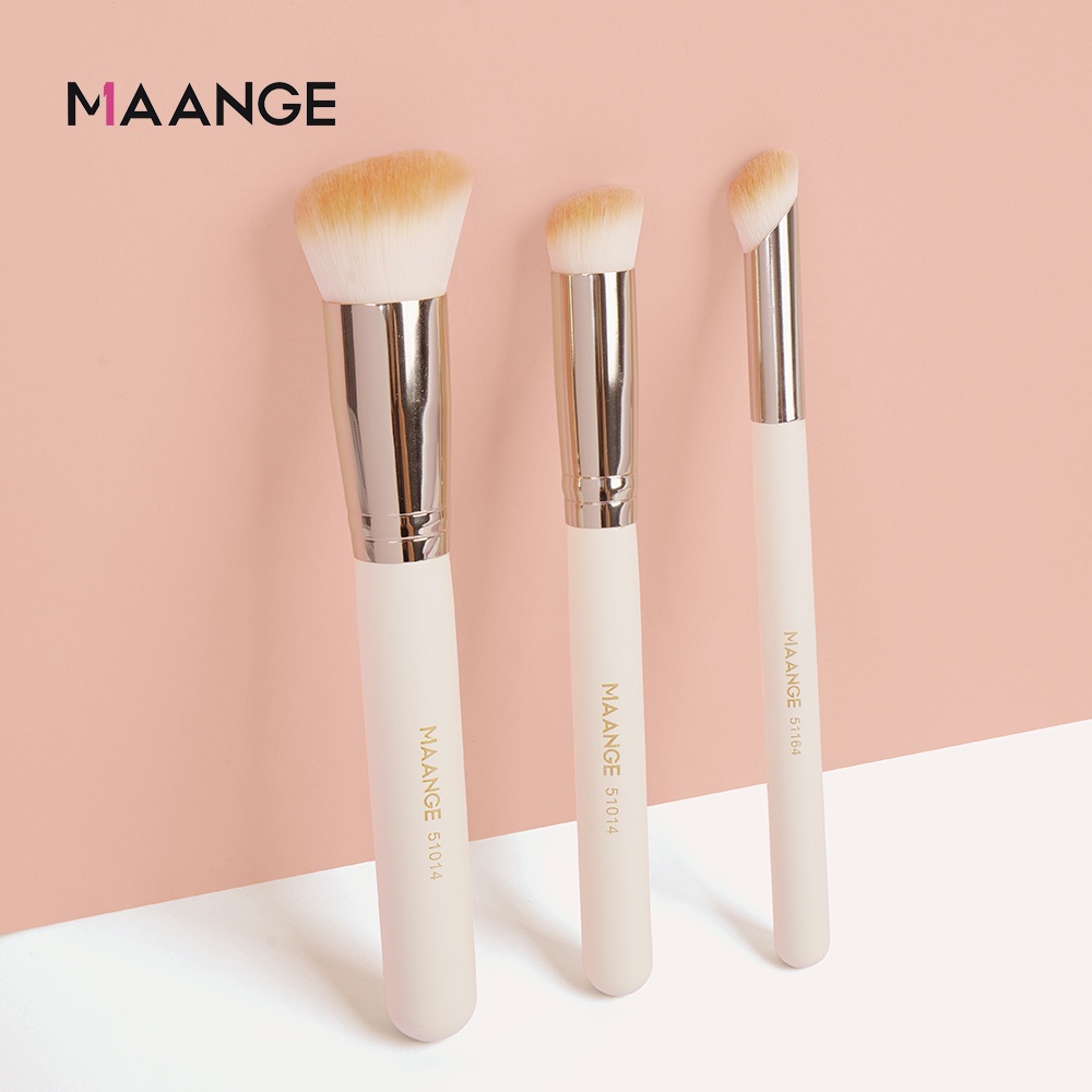 MAANGE 3Pcs Makeup Brush Set Foundation Powder Brush Concealer Brush