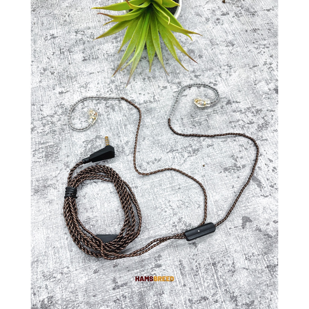 Cable Knowledge Zenith KZ Dark Copper Upgrade Cable 2 Pin Type B or