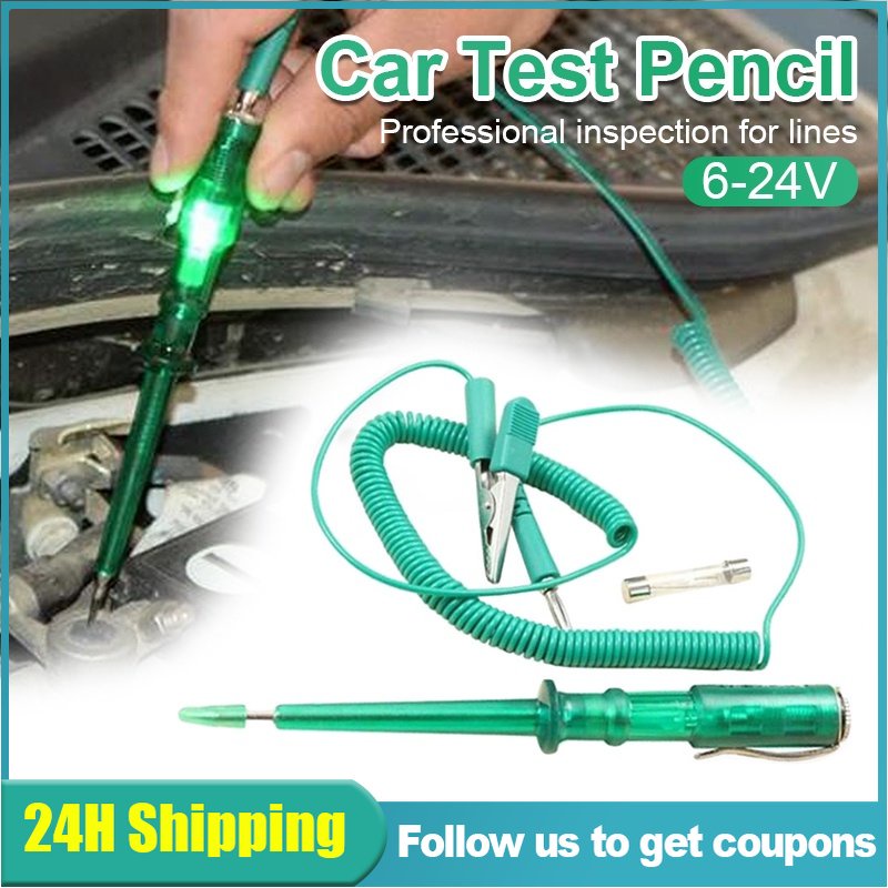 Auto Car Circuit Tester DC 6V 12V 24V Probe Light System Test Probe ...