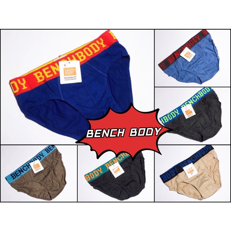 BENCH BODY COD Bench Brief 12PCS Men's brief underwear.(1 dozen