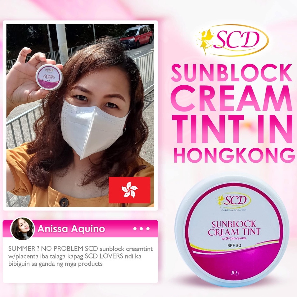 SCD Sunblock Cream Tint with Placenta SPF 30 10g | Shopee Philippines