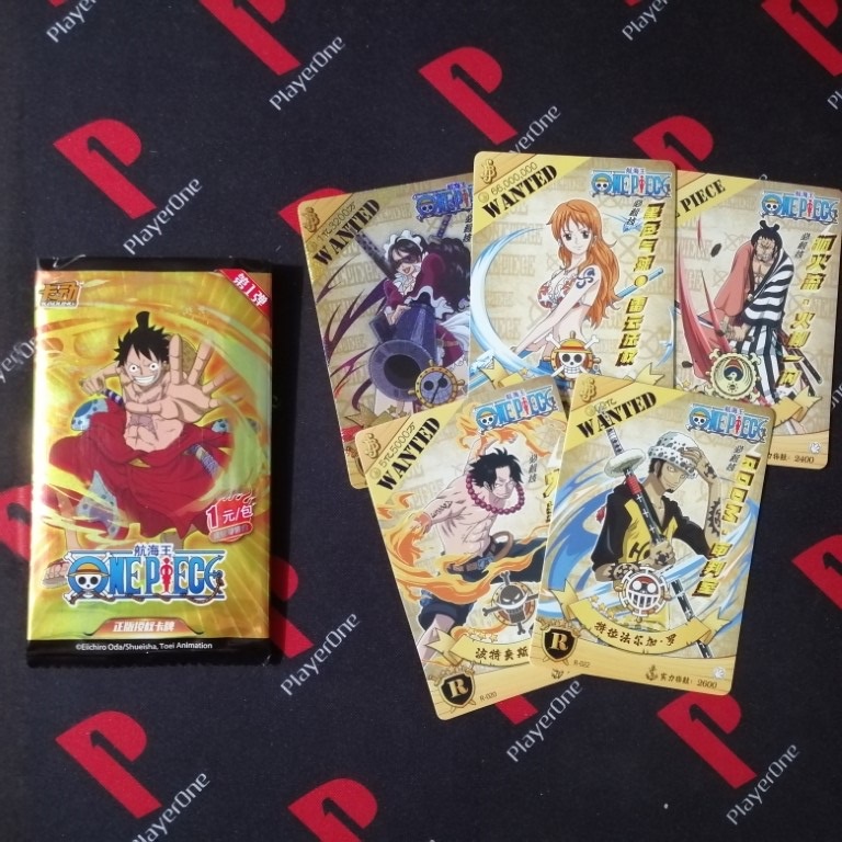 One Piece Anime Card Sealed Pack (5 cards each) Luffy Licensed by