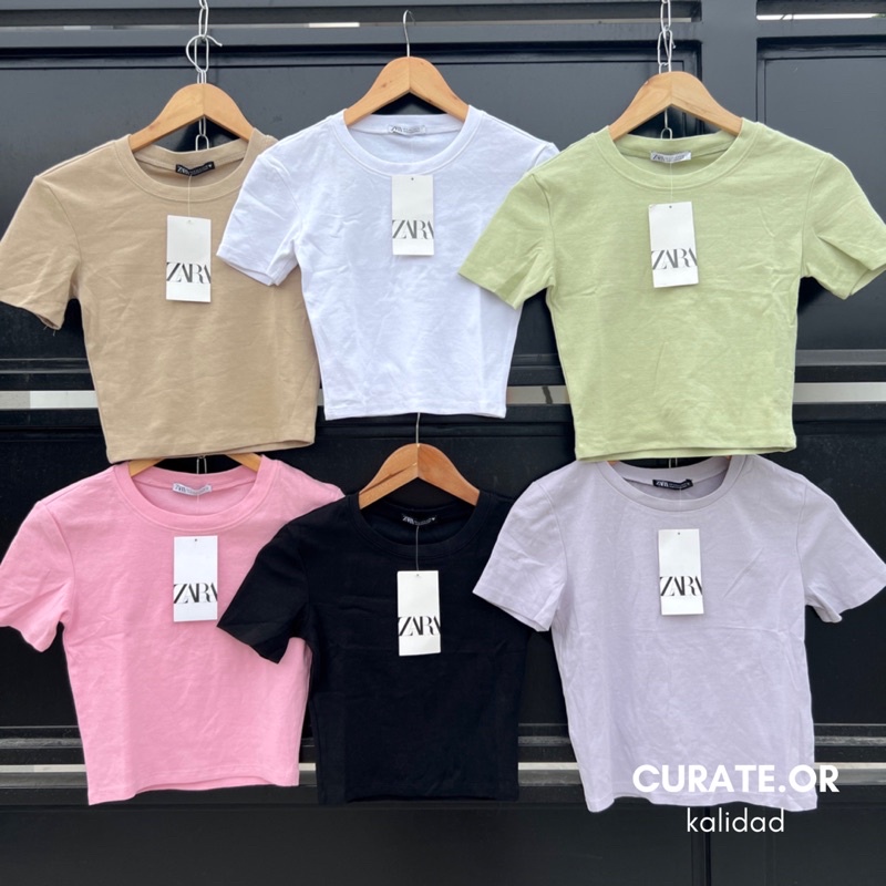 ZARA Basic Crop Top (Authentic Overruns) | Shopee Philippines