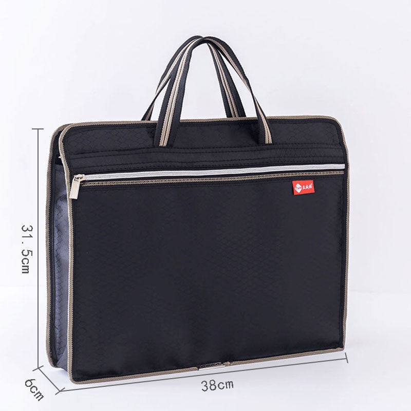 Large Capacity Briefcase Folder Tote Bag Storage Handbag Waterproof