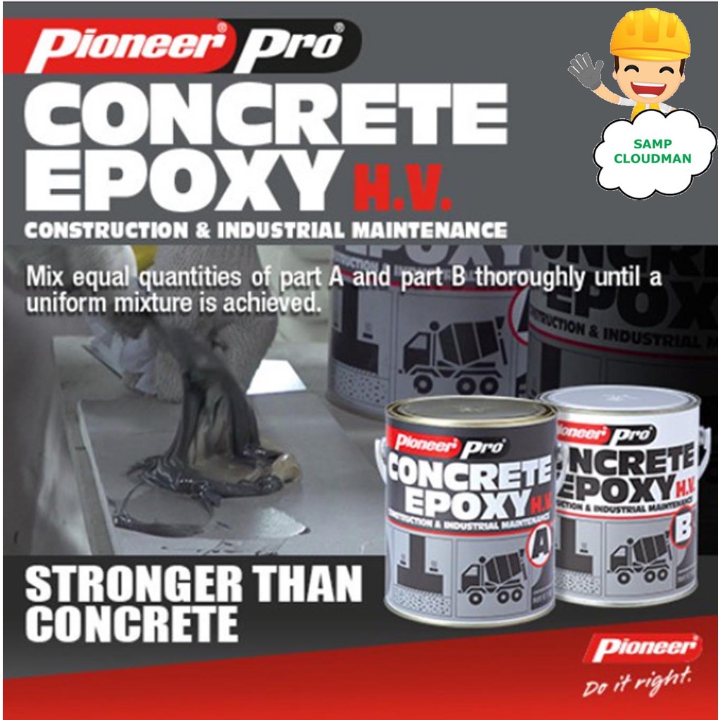 Pioneer Pro Concrete Epoxy High or Low Viscosity Gallon (4 Liters) Set