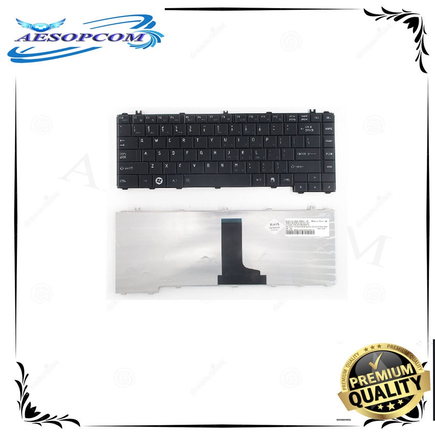 Laptop Keyboard for Toshiba L600 L630 L640 L645 C640 C640 | Shopee ...
